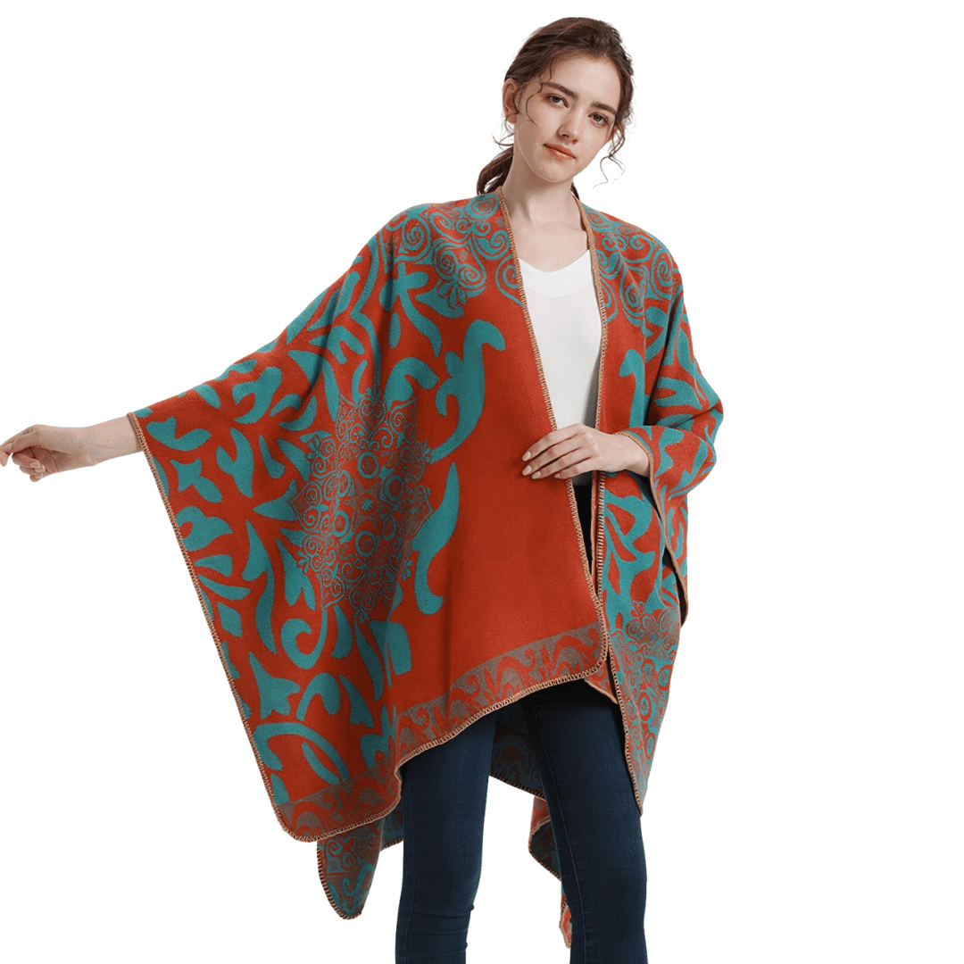 cape femme poncho