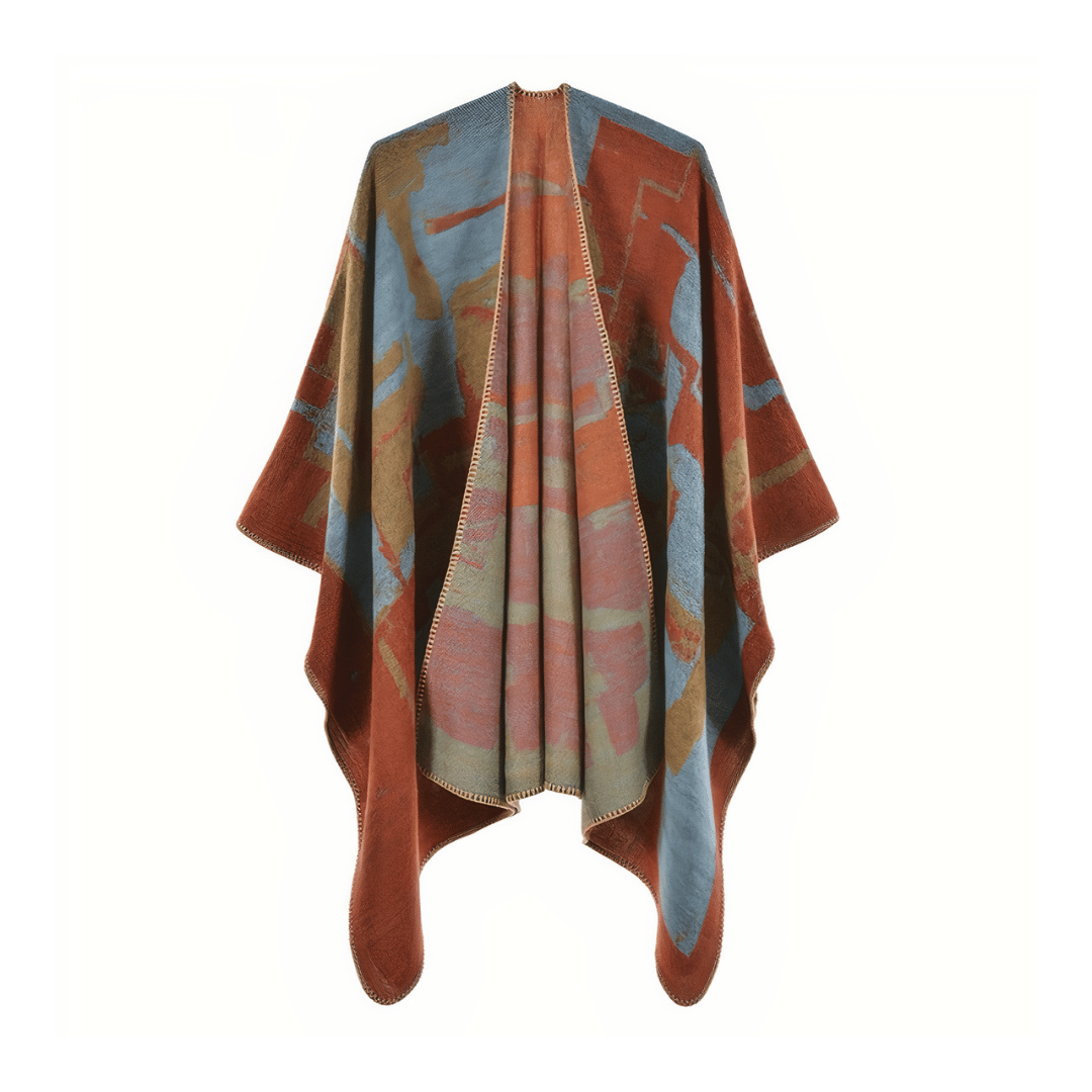 cape poncho châle femme