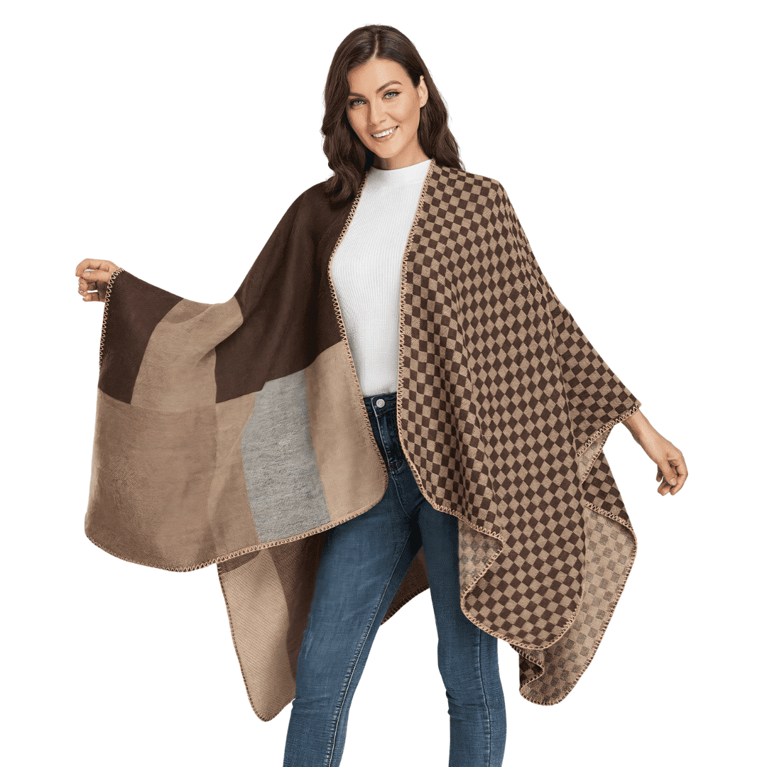 cape poncho châle femme