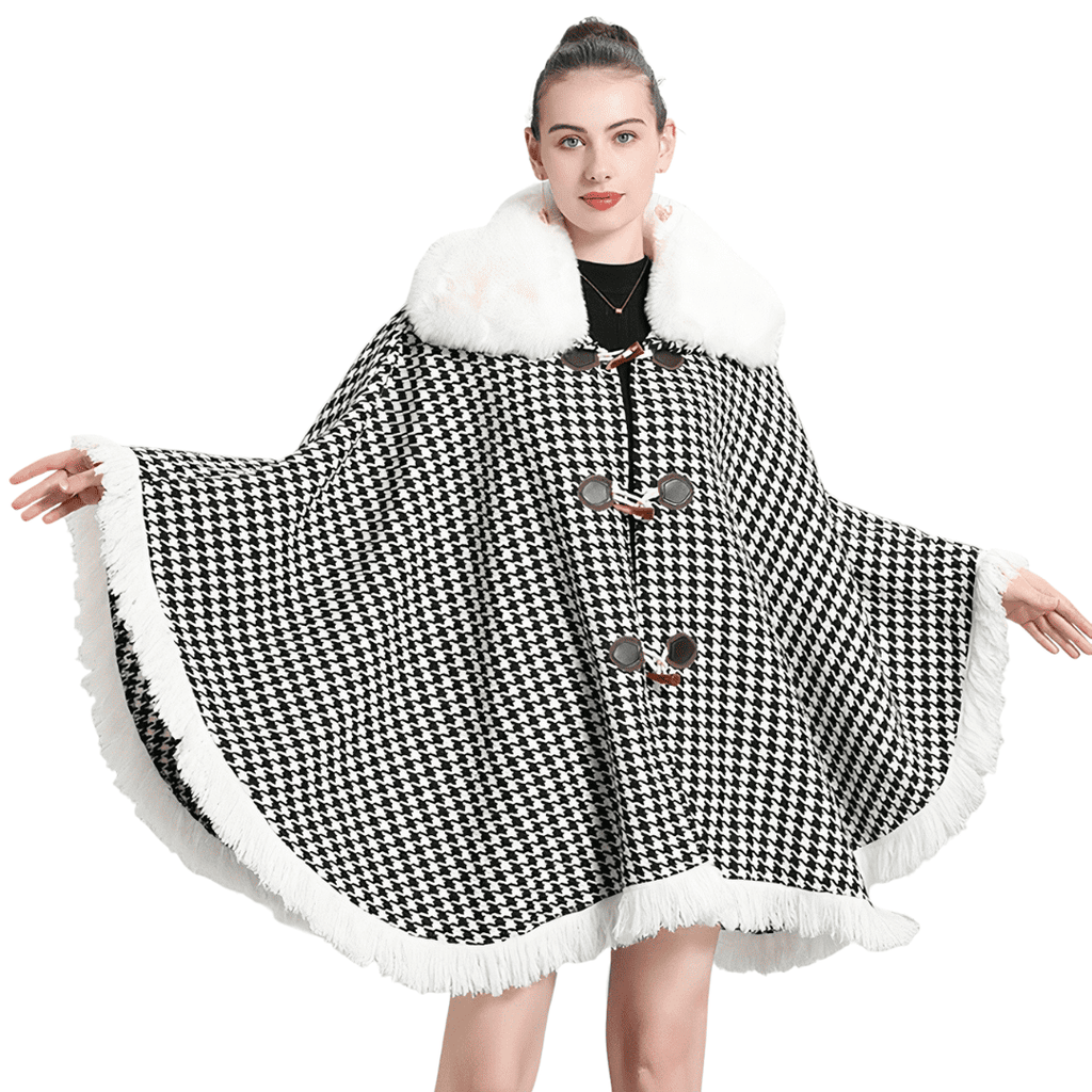 Poncho Femme Hiver Chaud Poncho Cosy