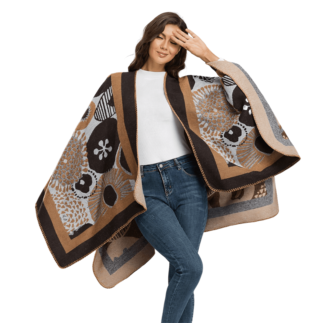 cape poncho femme hiver 2023