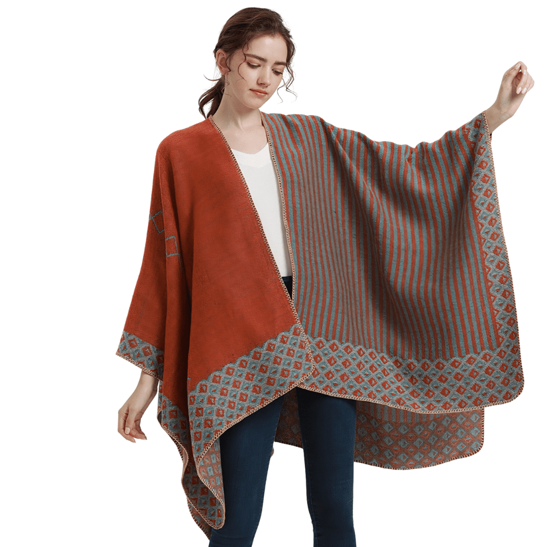 cape poncho femme hiver