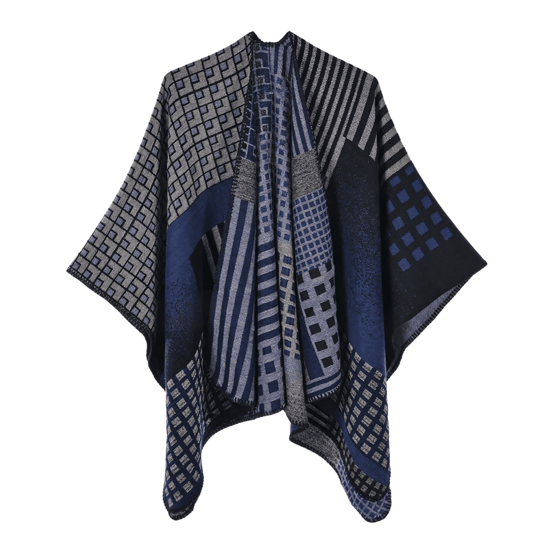 cape poncho femme laine