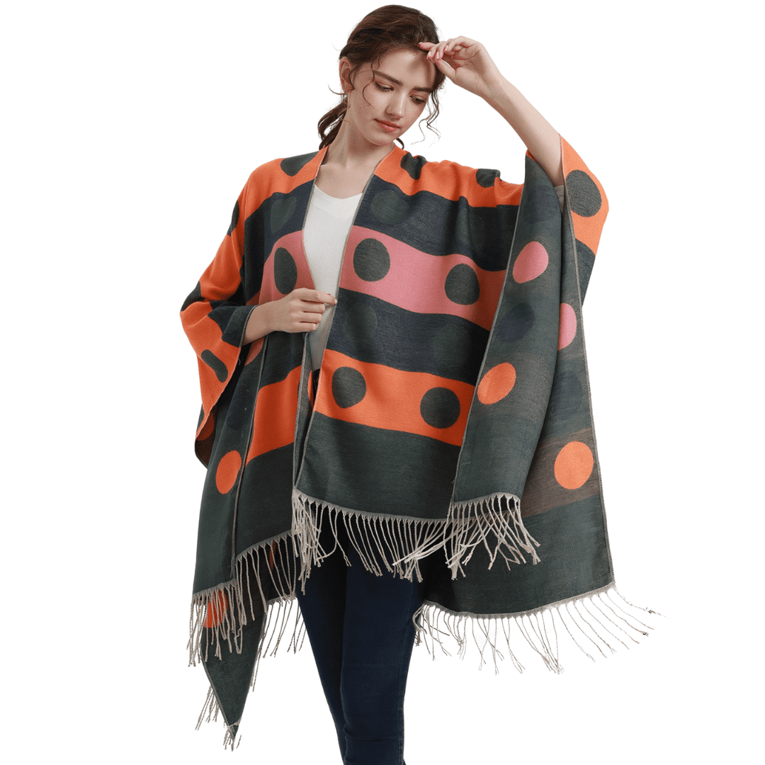 cape poncho femme laine