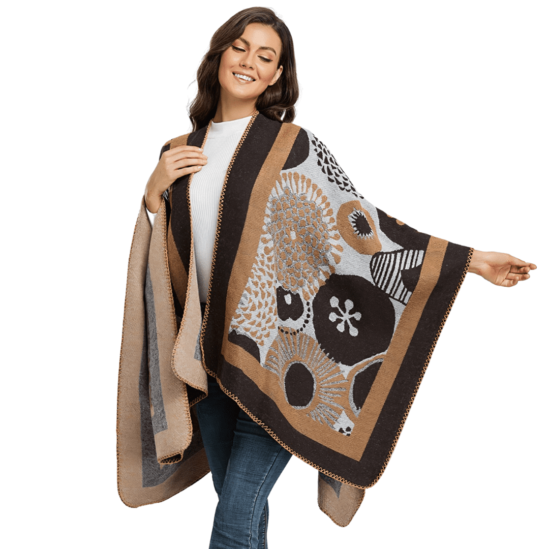 cape poncho hiver femme