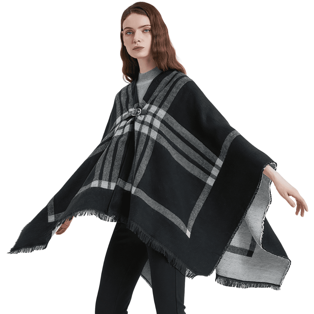 cape poncho hiver femme