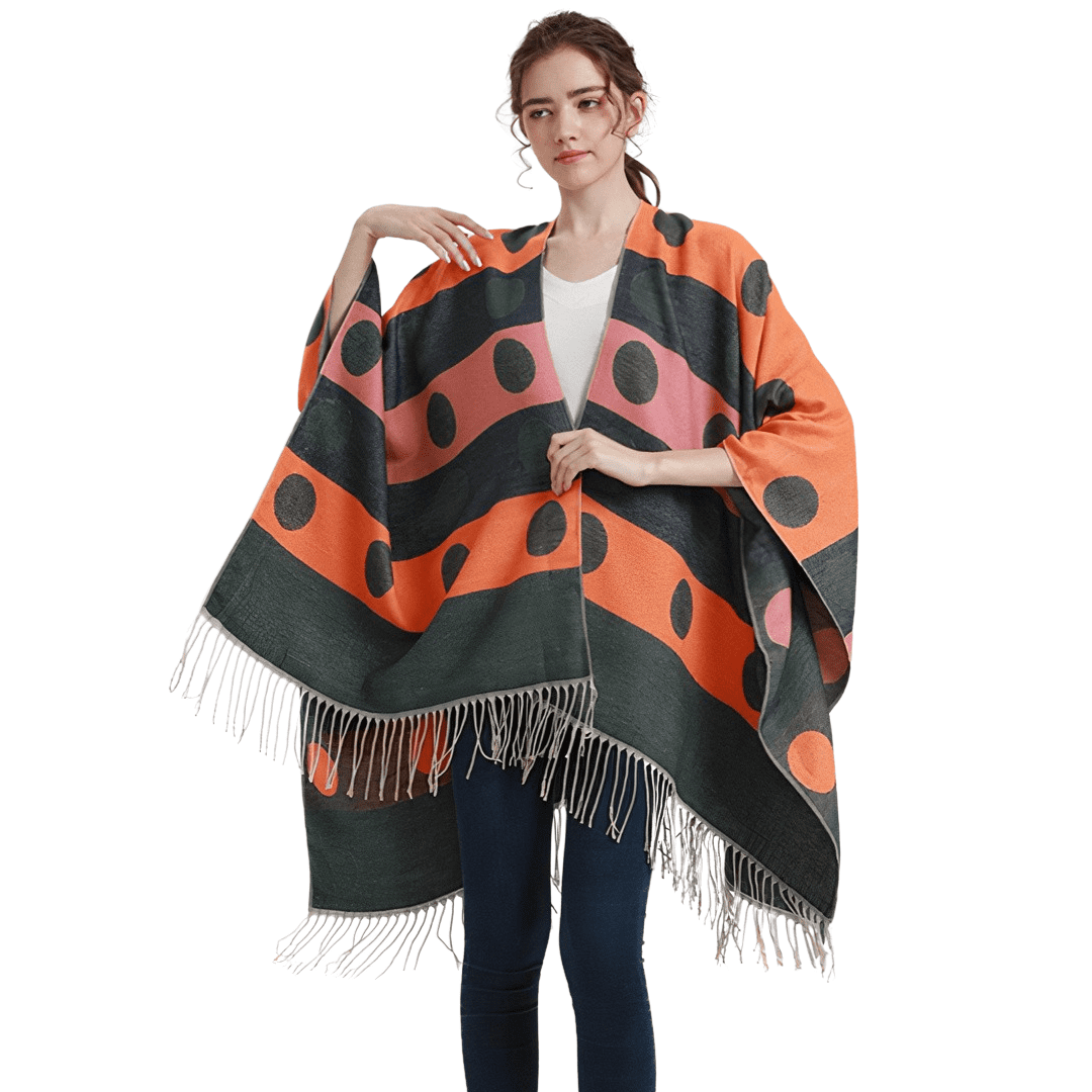 cape poncho laine femme