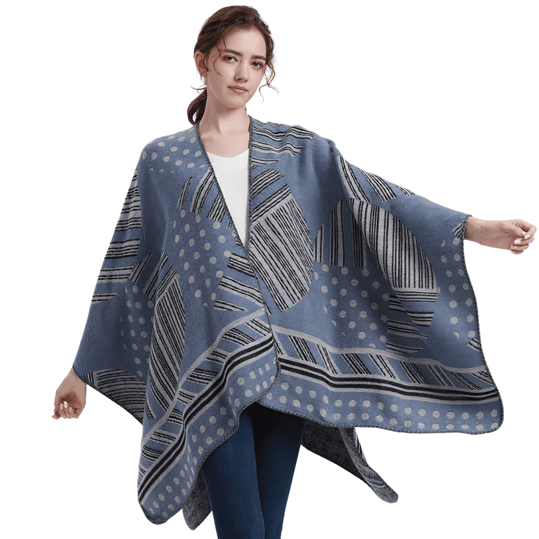 cape poncho laine