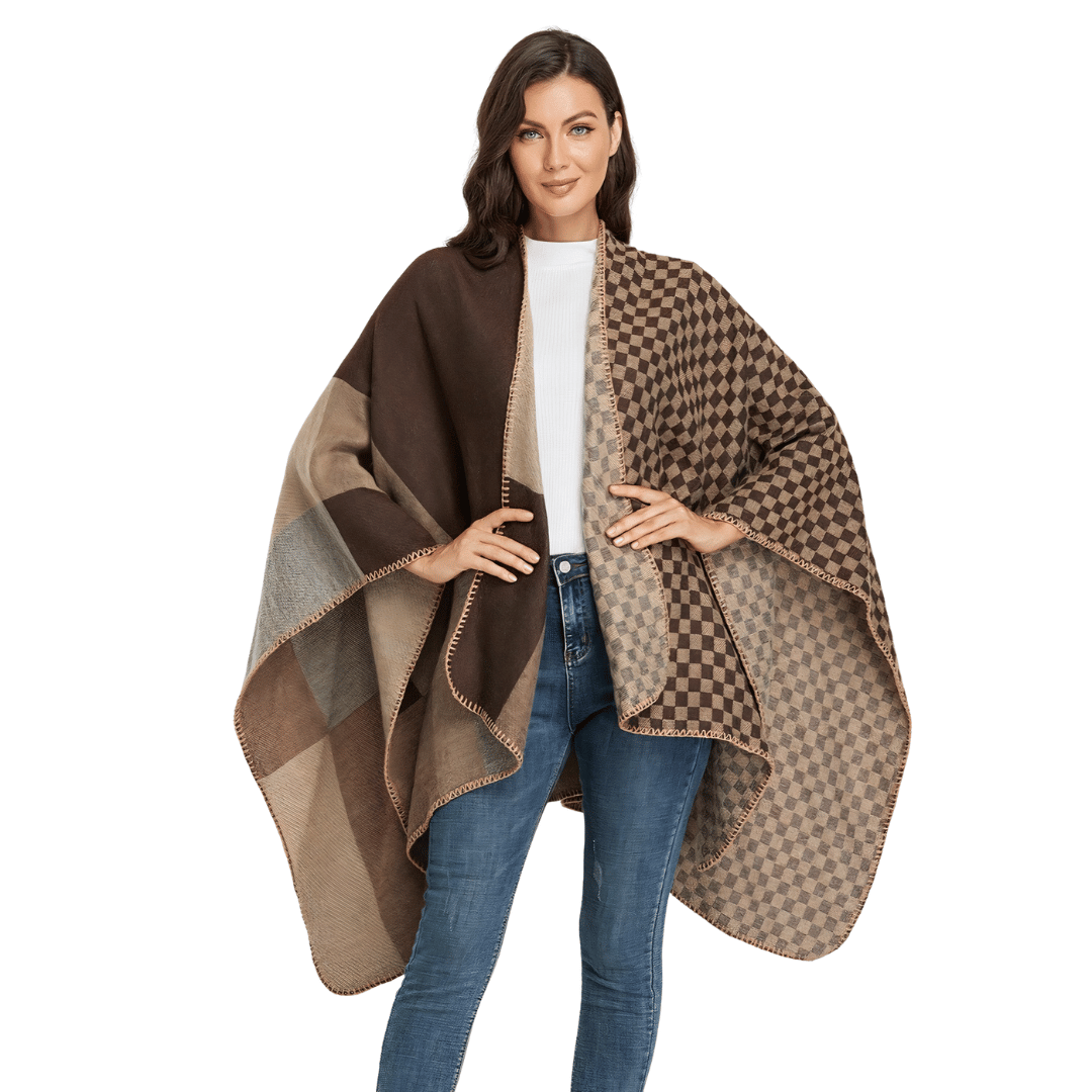 châle poncho femme