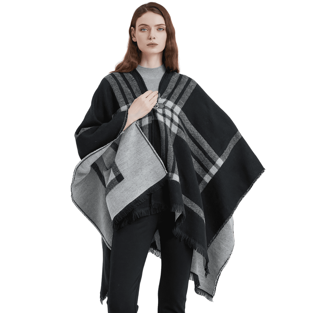 poncho avec fermeture