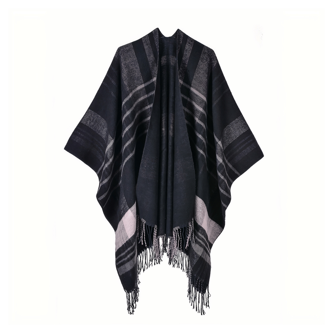 poncho avec franges