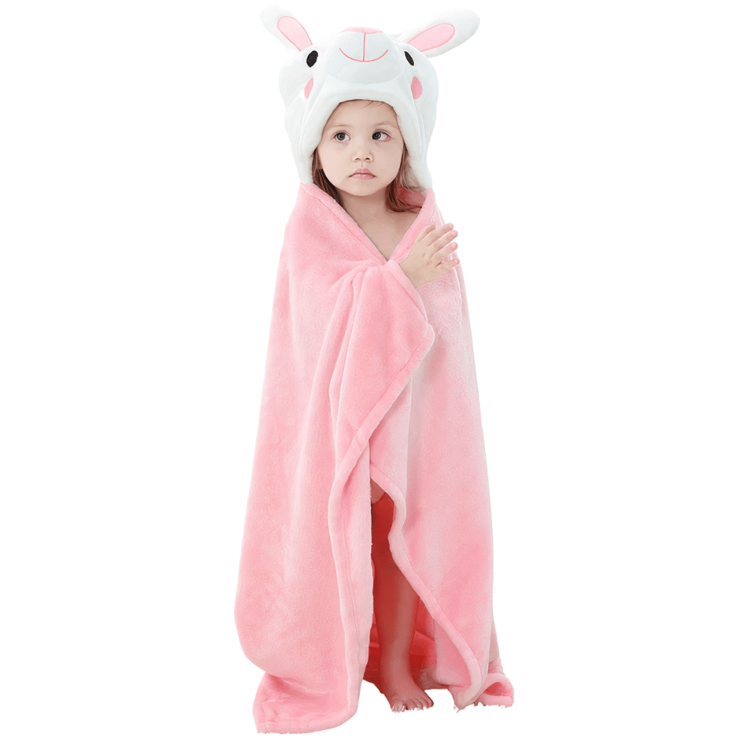 poncho bain bébé fille