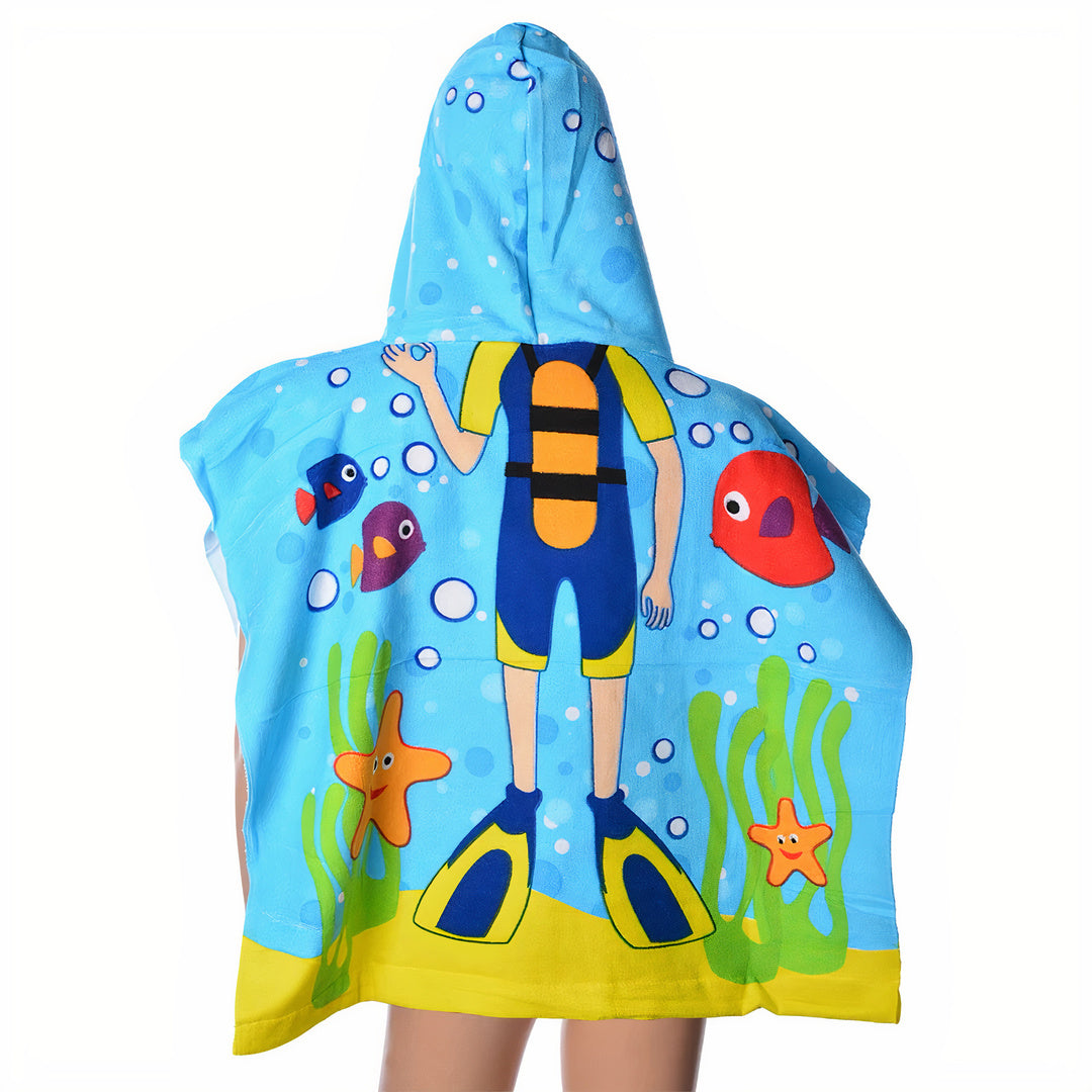 poncho bain garcon