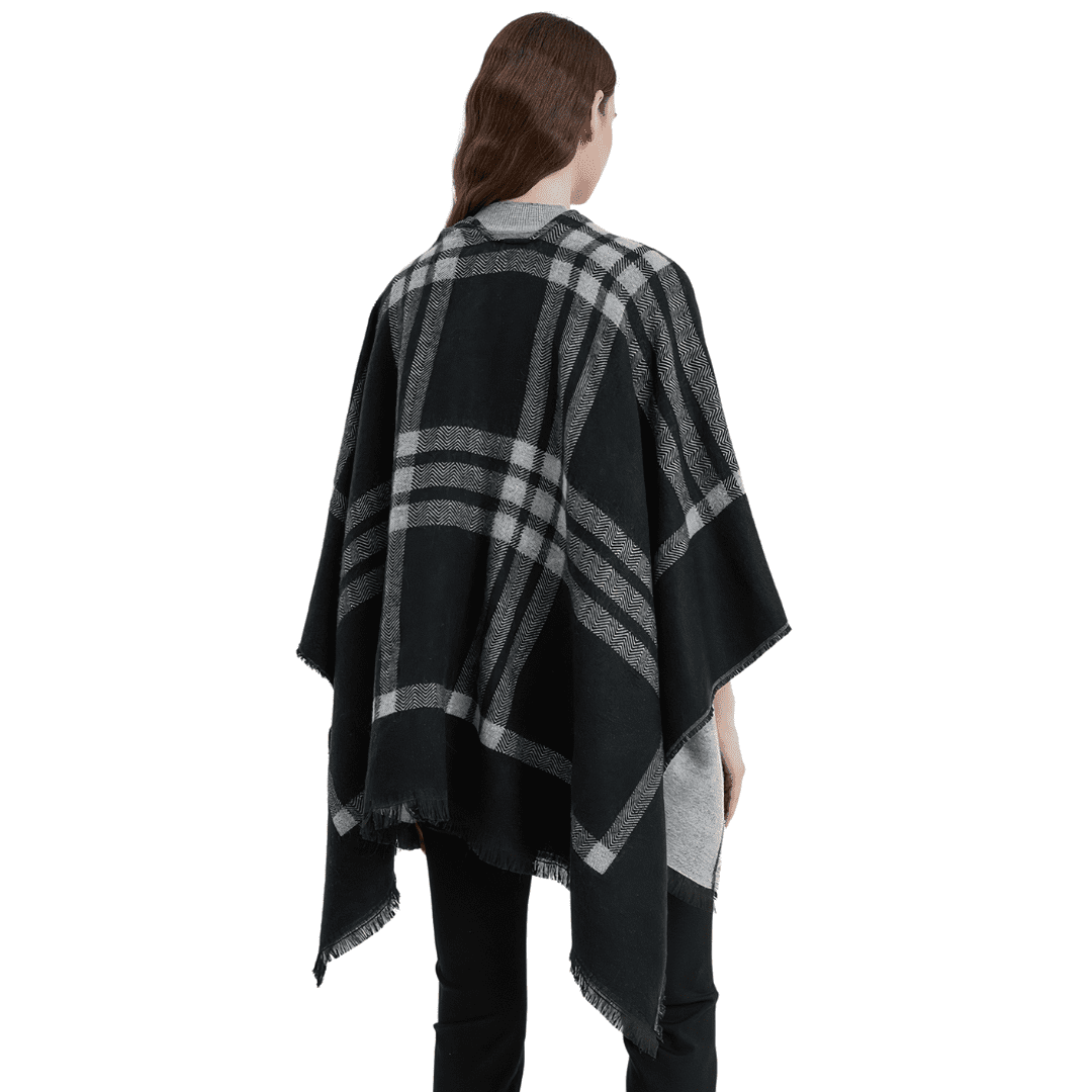 poncho cape chaud femme