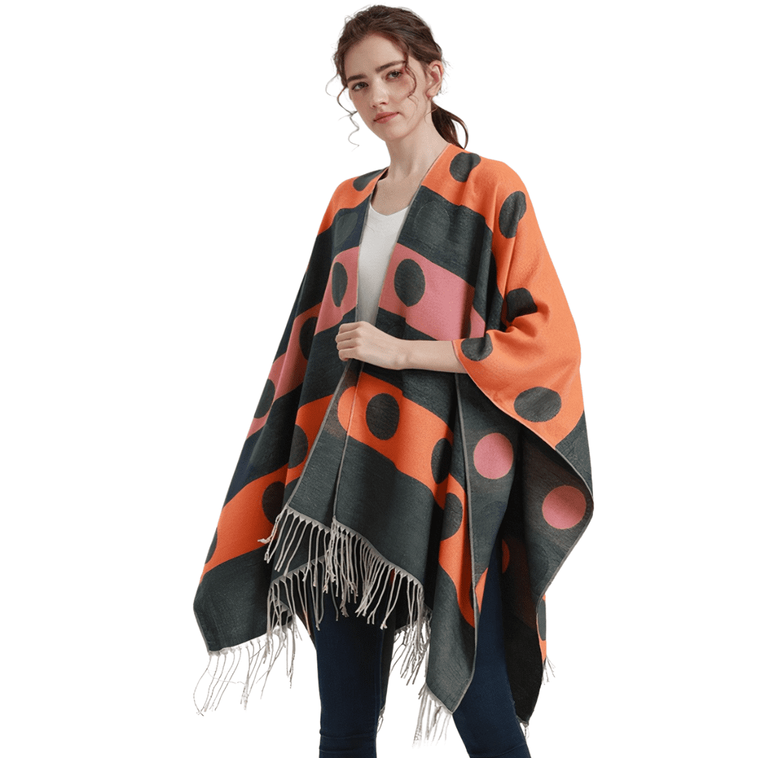 poncho cape en laine femme