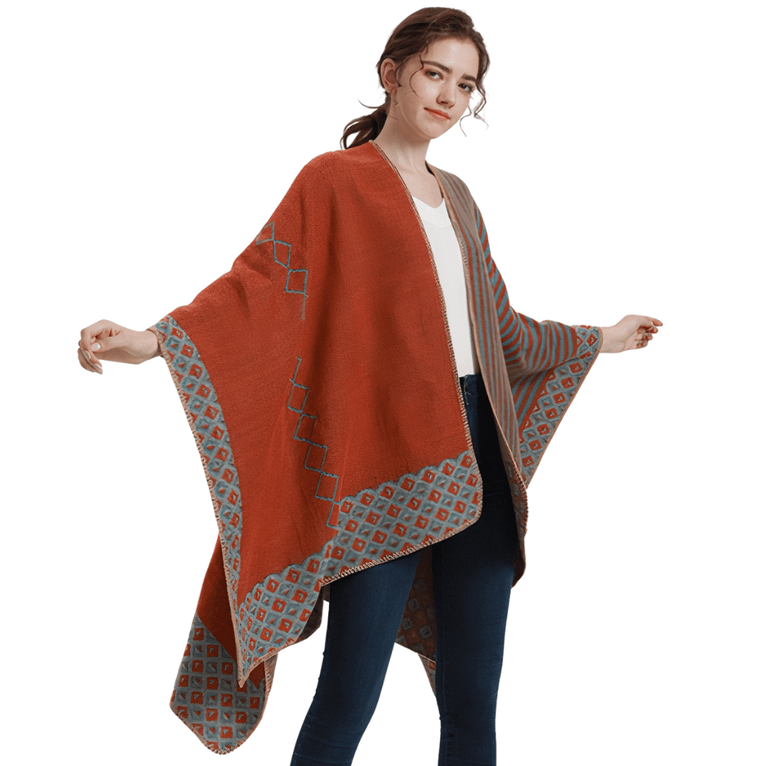 poncho cape femme hiver