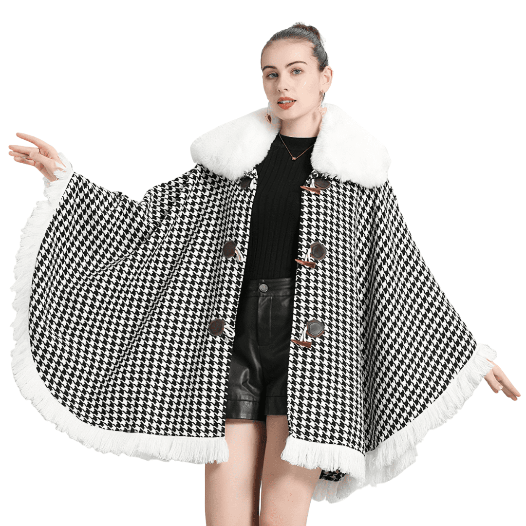 poncho cape femme hiver