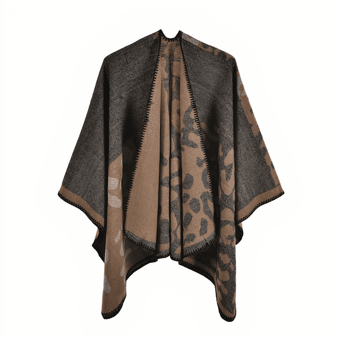 poncho cape femme ouvert