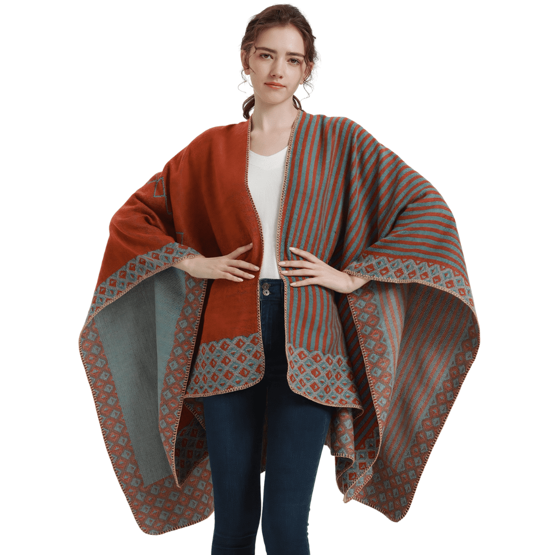 poncho cape femme