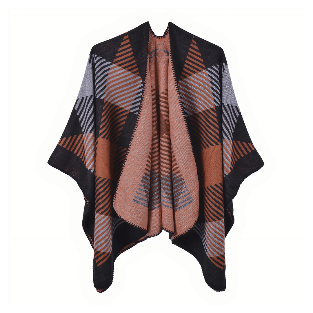 poncho cape laine femme