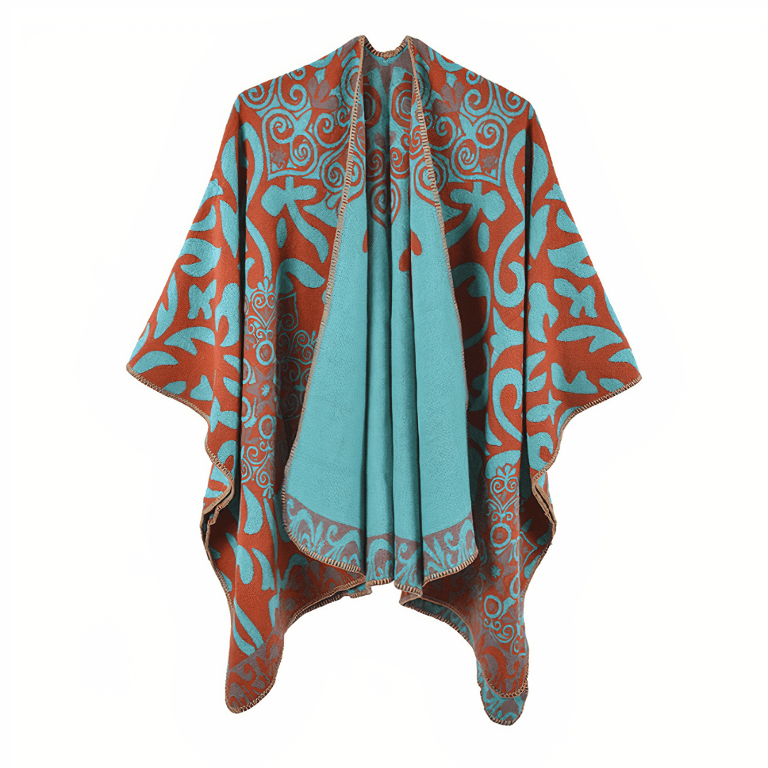 poncho cape laine femme