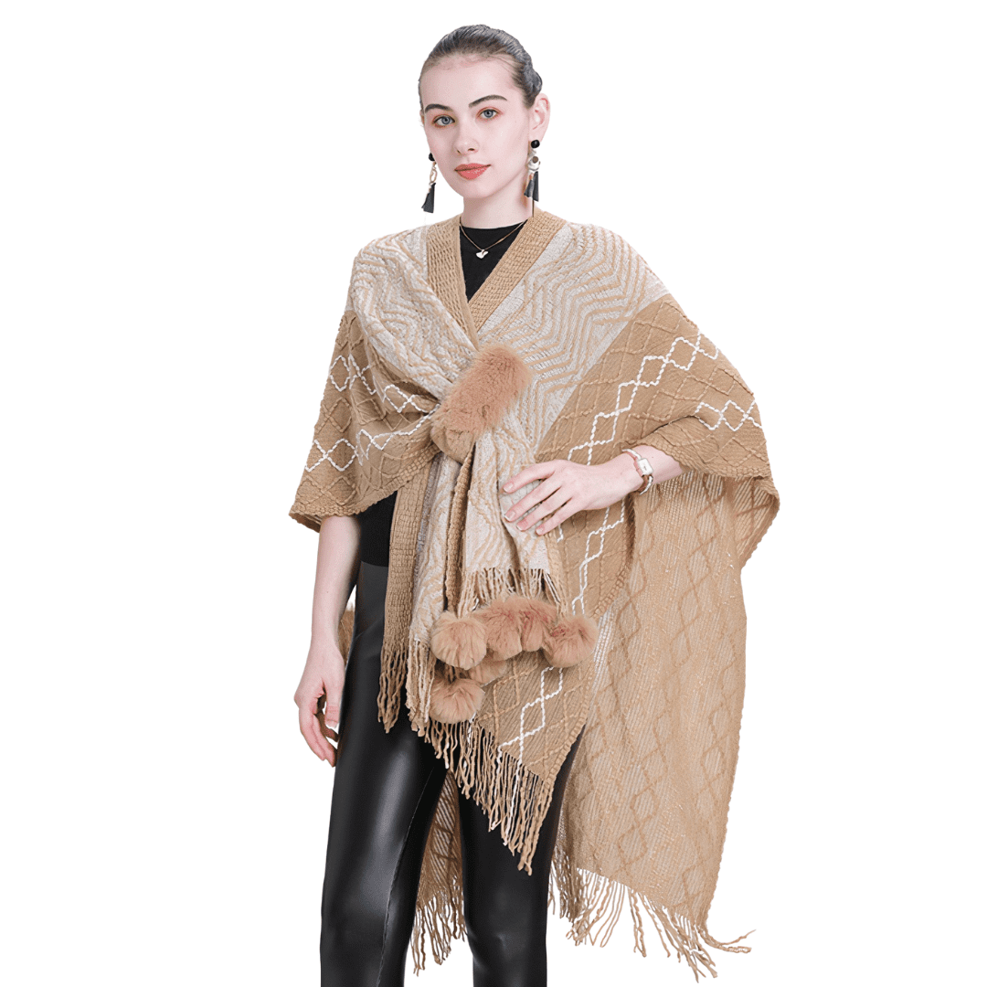 poncho chale femme pour le soir