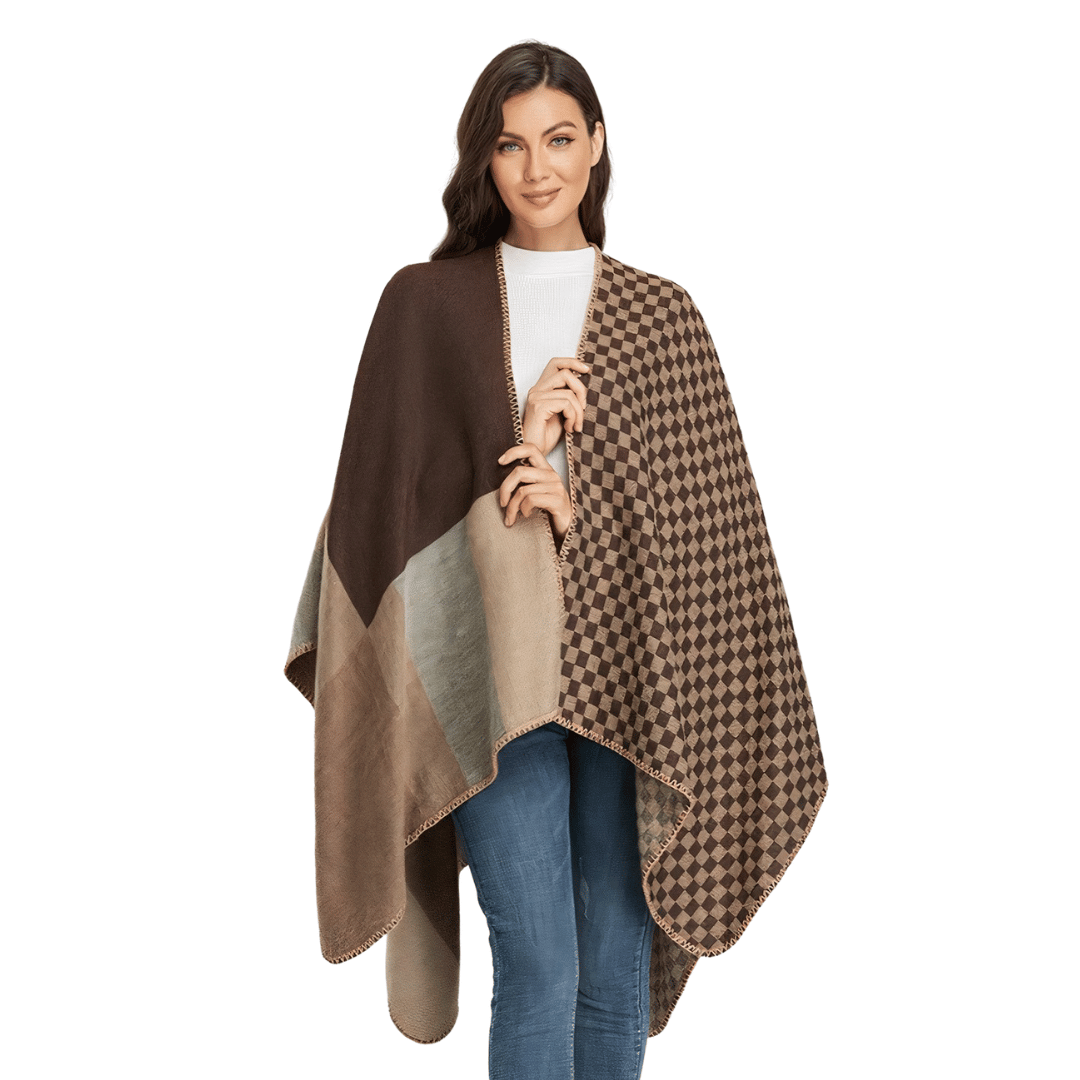 poncho châle femme