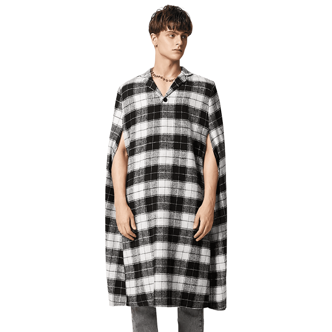 poncho chaud vetement homme