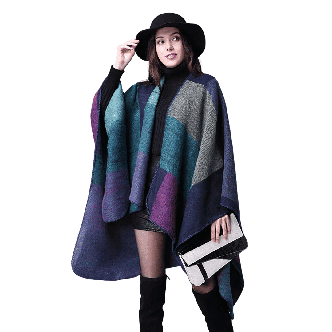 poncho chic femme