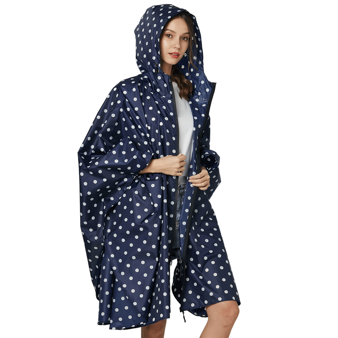 poncho contre la pluie femme