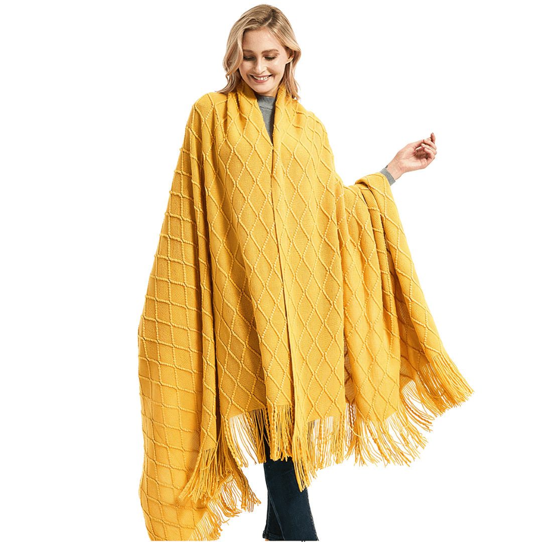 poncho couverture femme