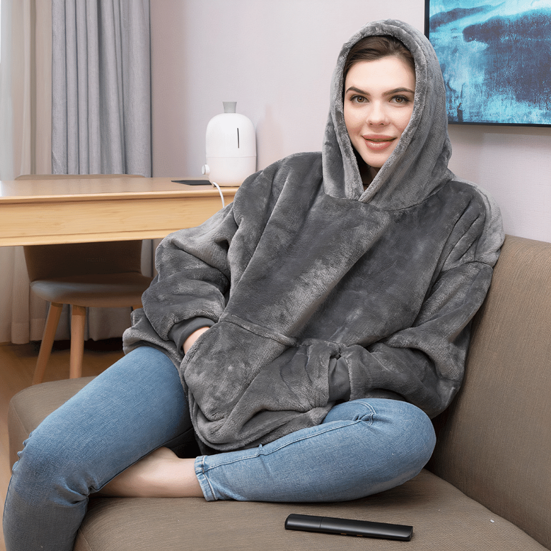 poncho couverture polaire d'intérieur pour regarder la télé