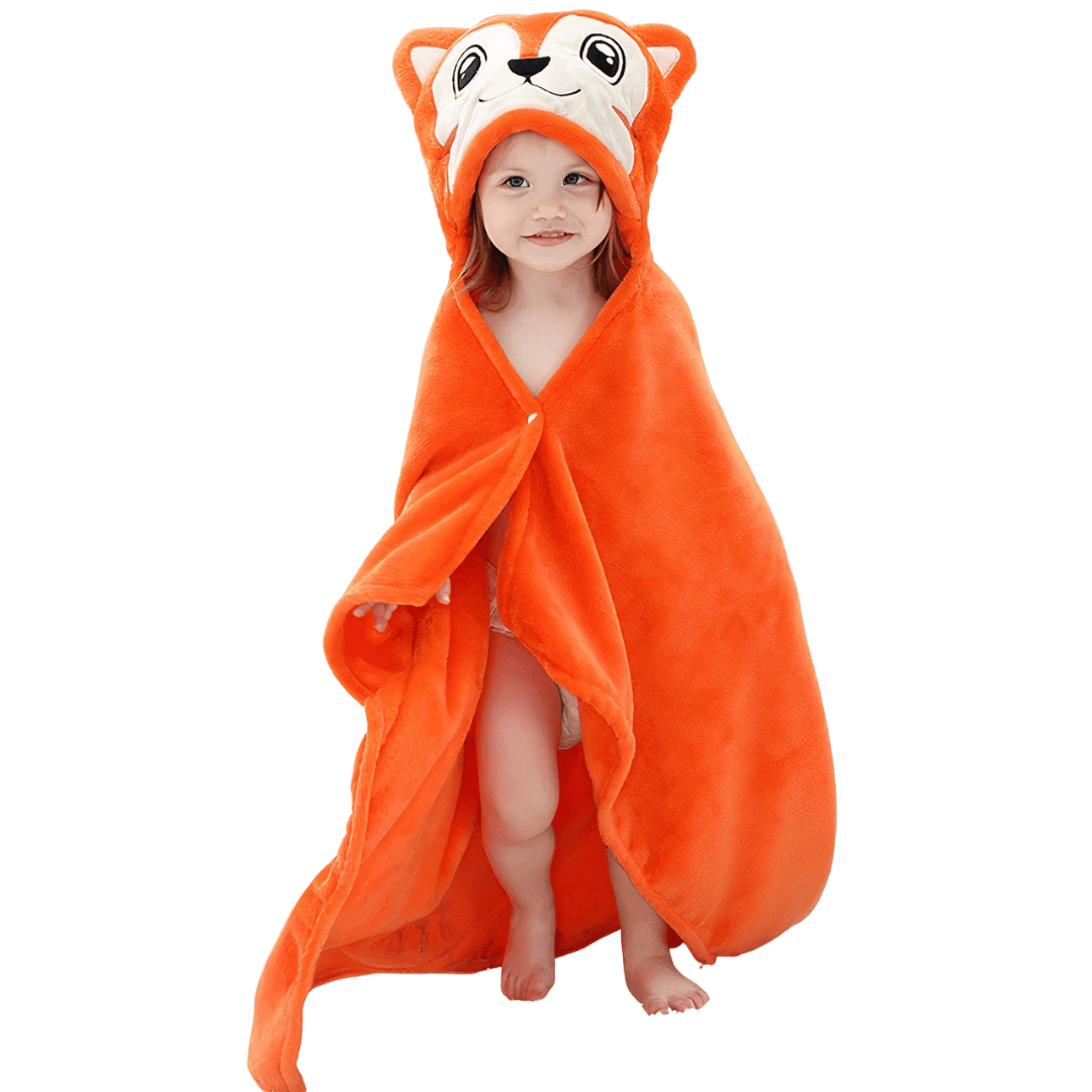 poncho de bain bébé plage