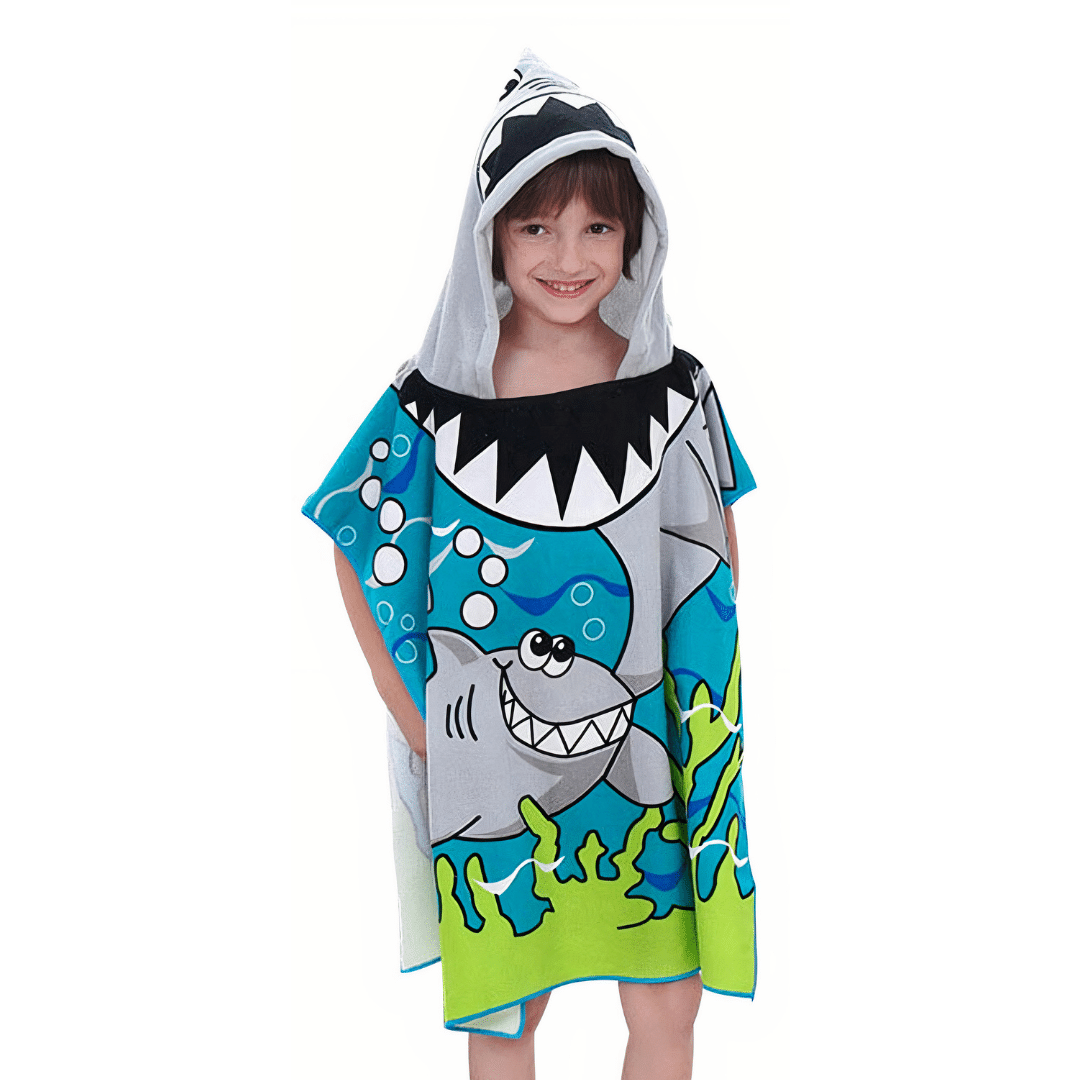 poncho de bain garcon