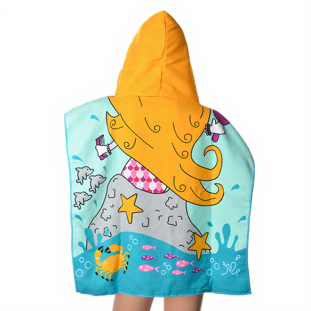 poncho de bain pour fille