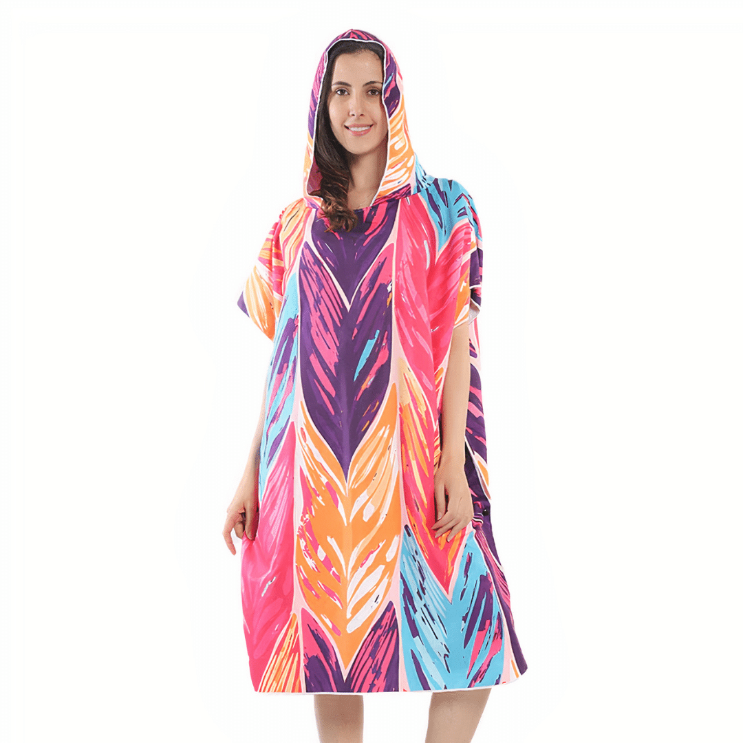 poncho de surf eponge femme