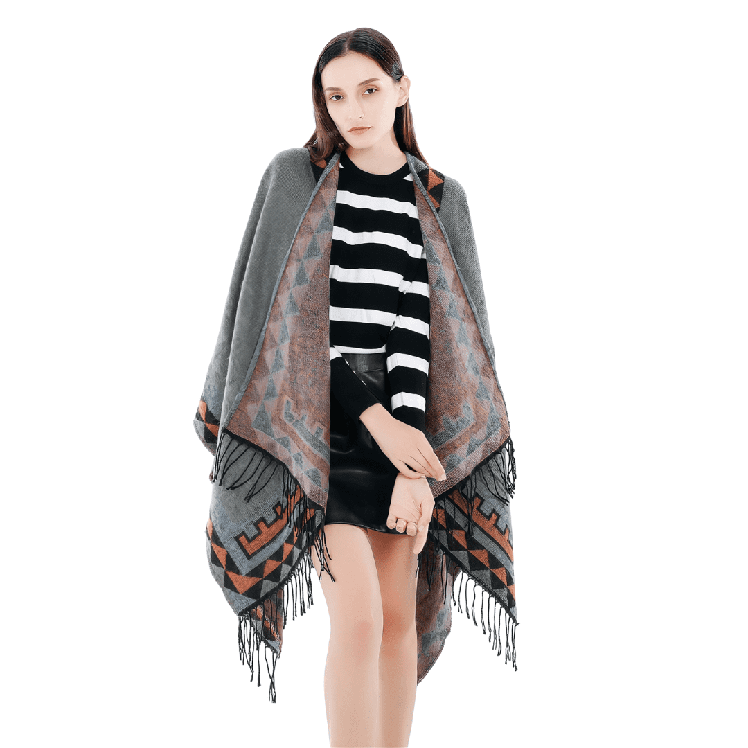 poncho doux pour femme