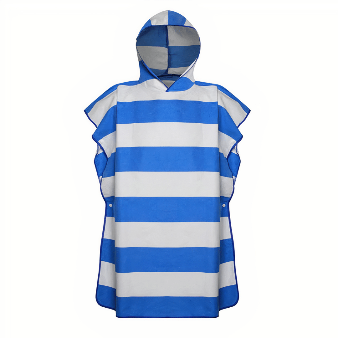 poncho enfant surf bleu