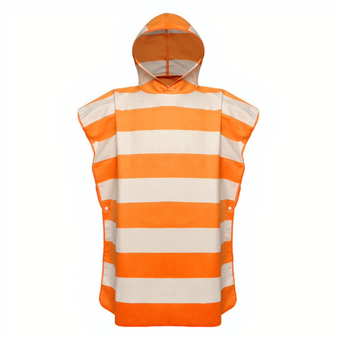 poncho enfant surf orange