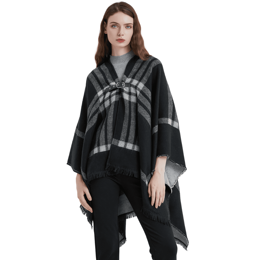 poncho femme avec fermeture