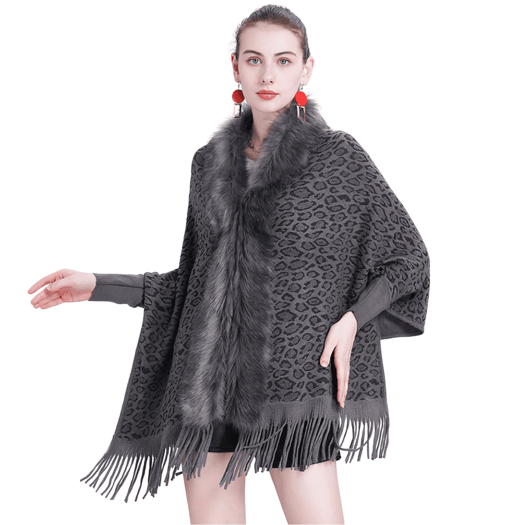 Poncho femme avec manches