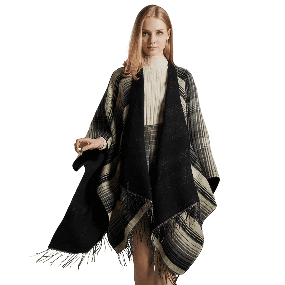 poncho femme chic