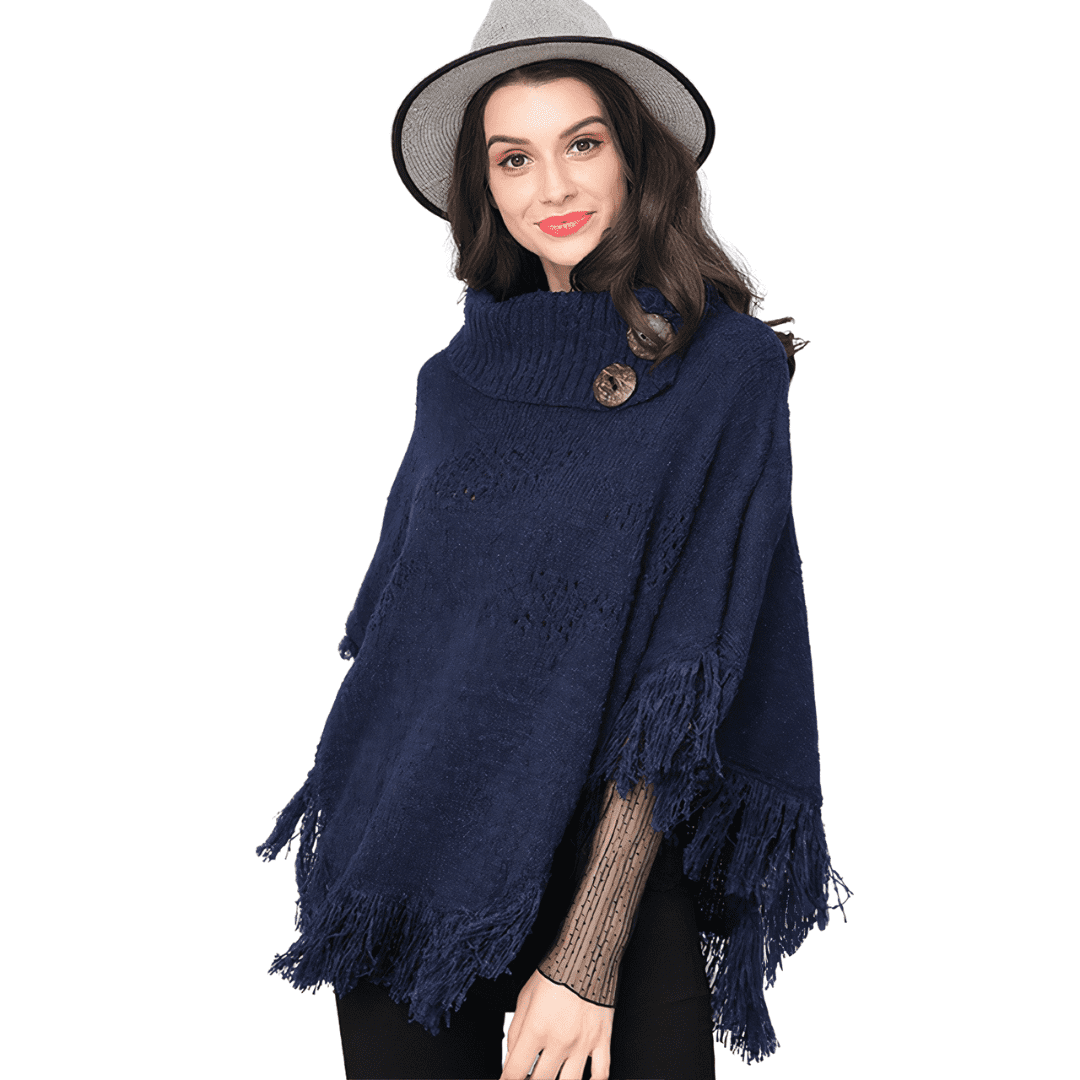 poncho femme court