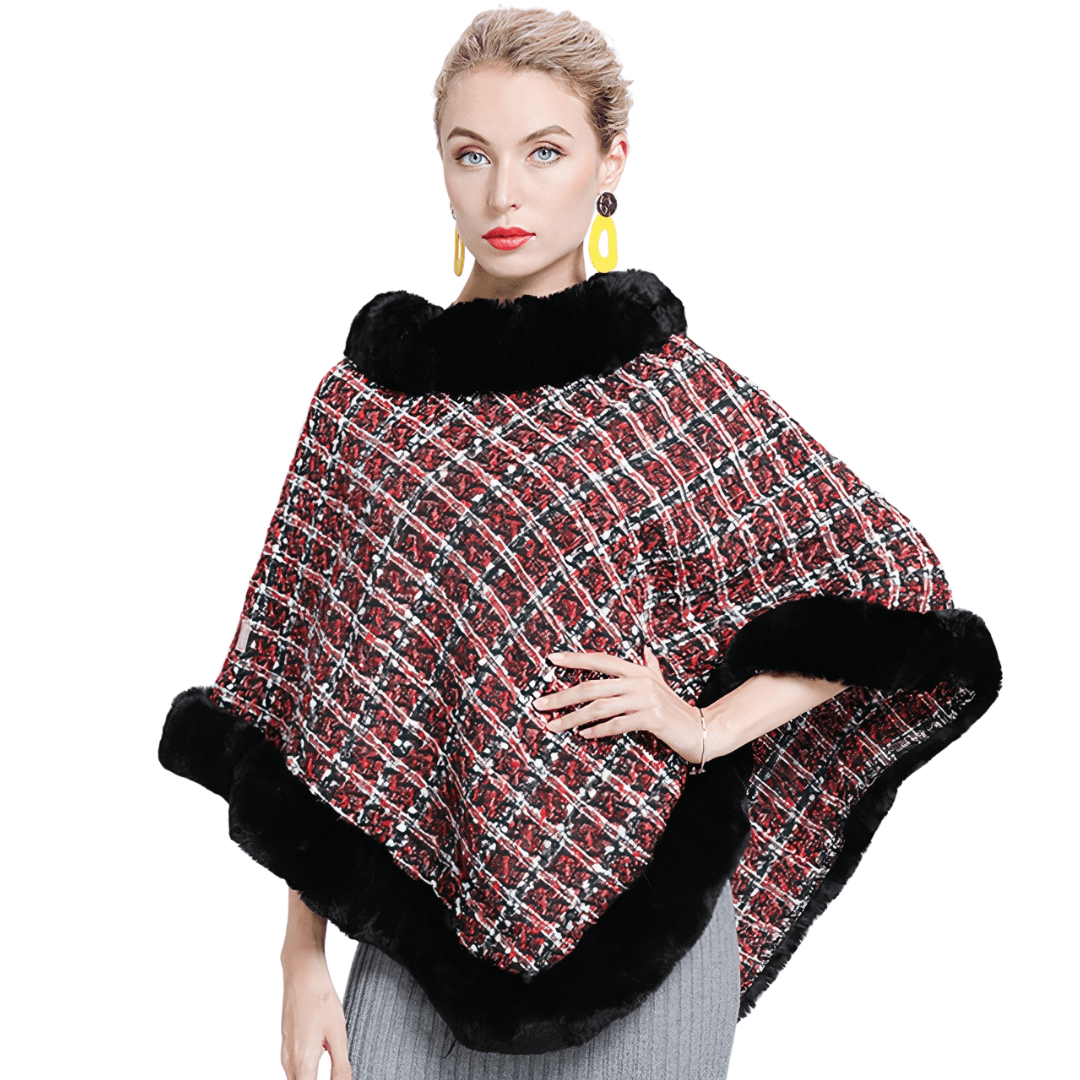 poncho femme hiver