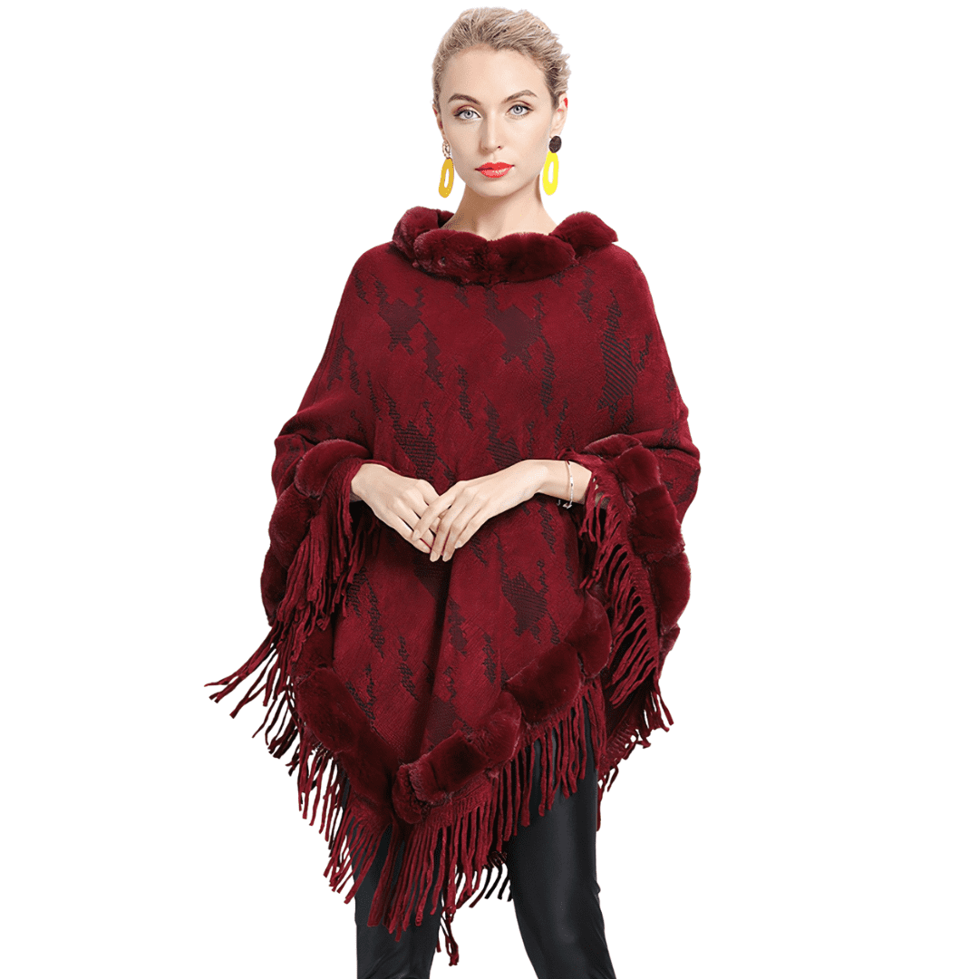 poncho femme hiver 2023