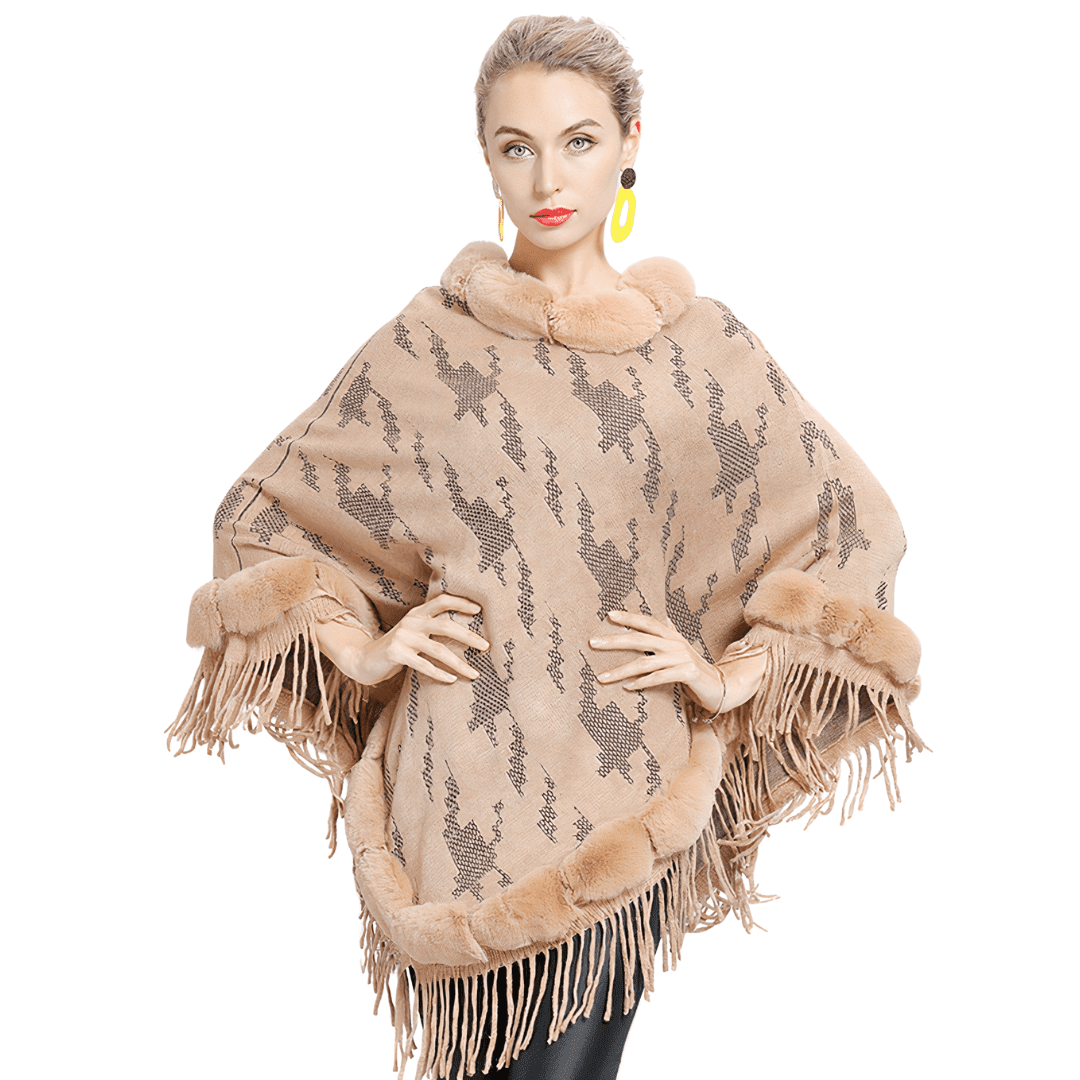 poncho femme hiver chic