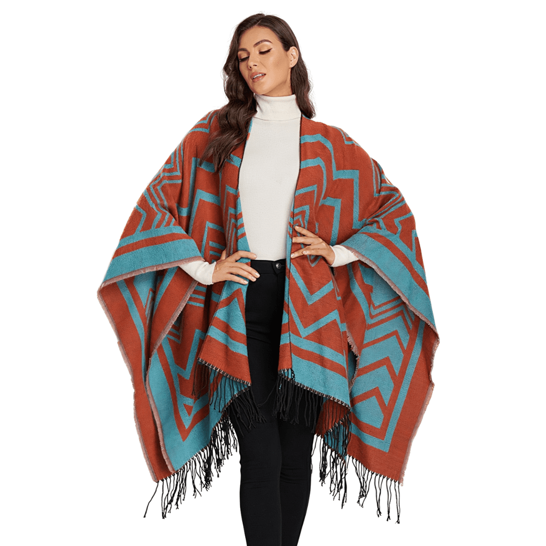 poncho femme veste