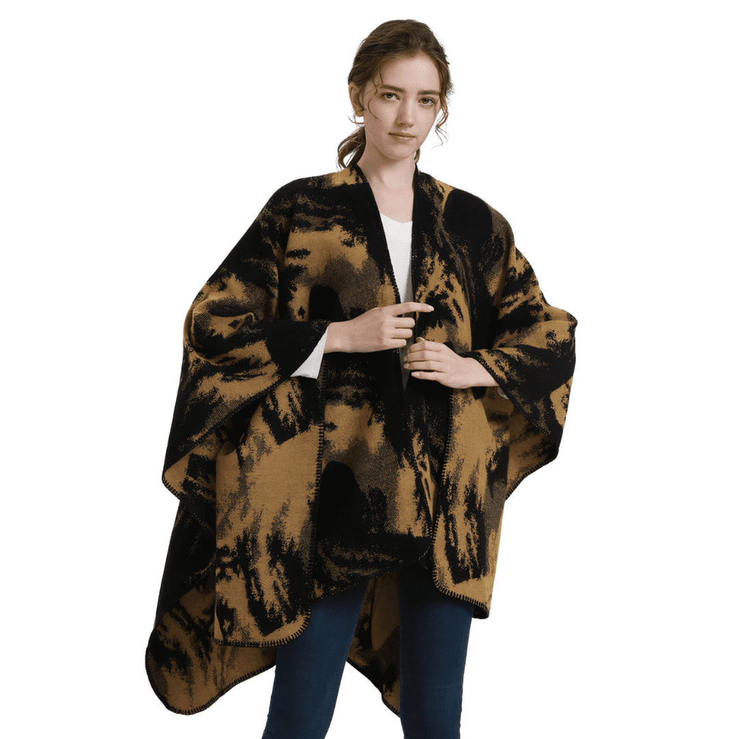 poncho gilet femme