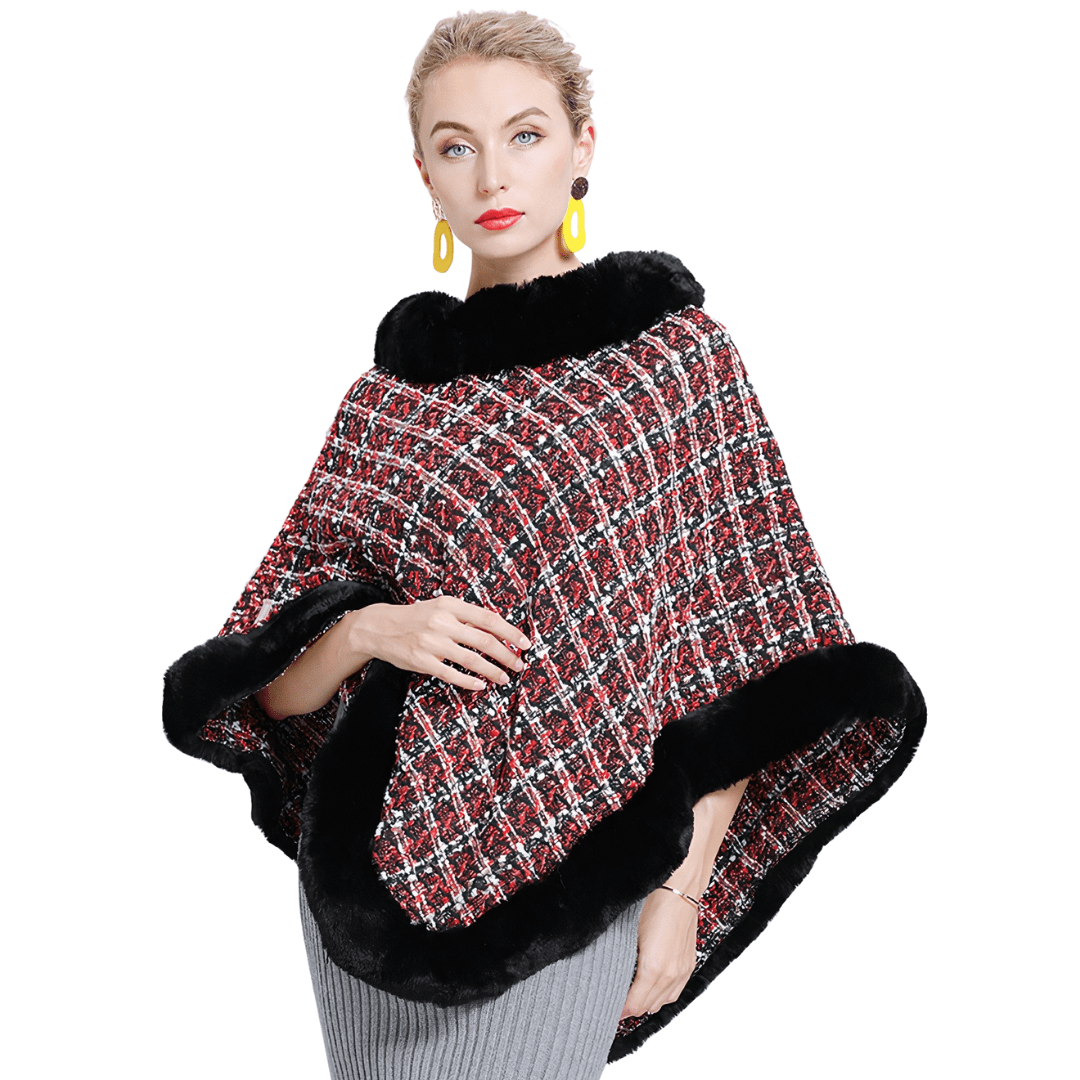 poncho hiver femme