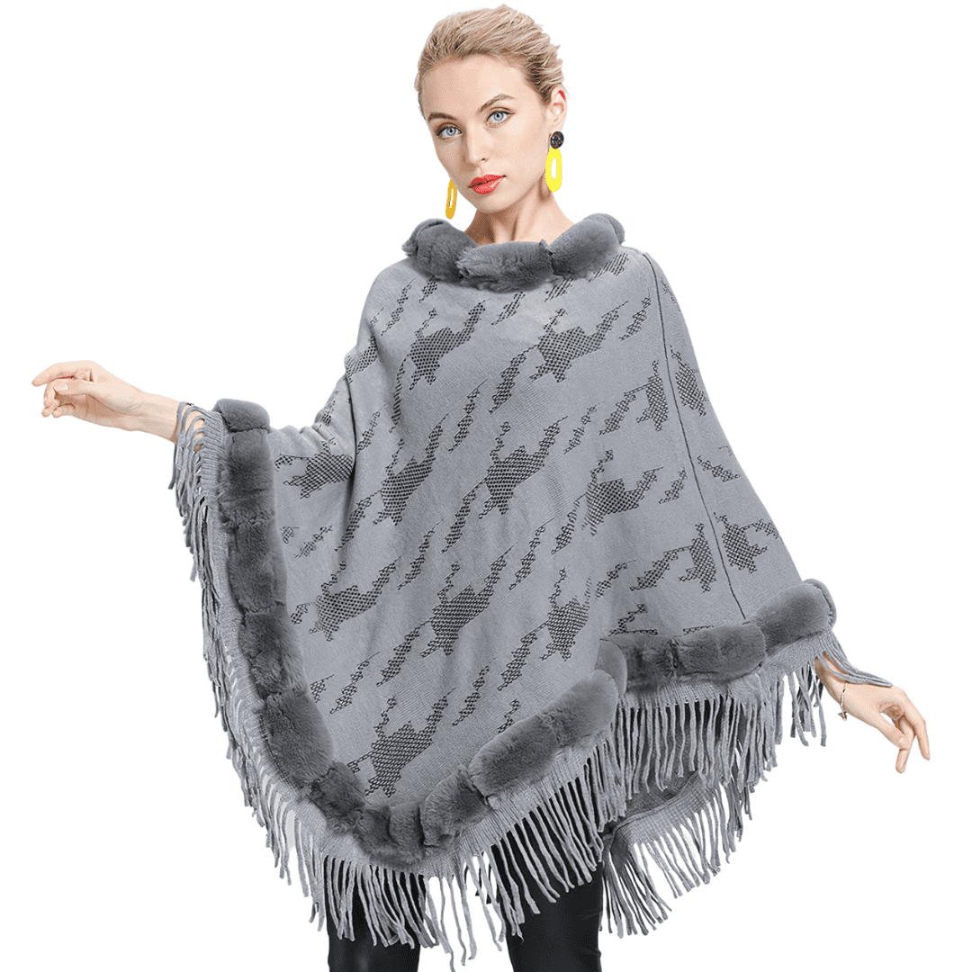 poncho hiver femme